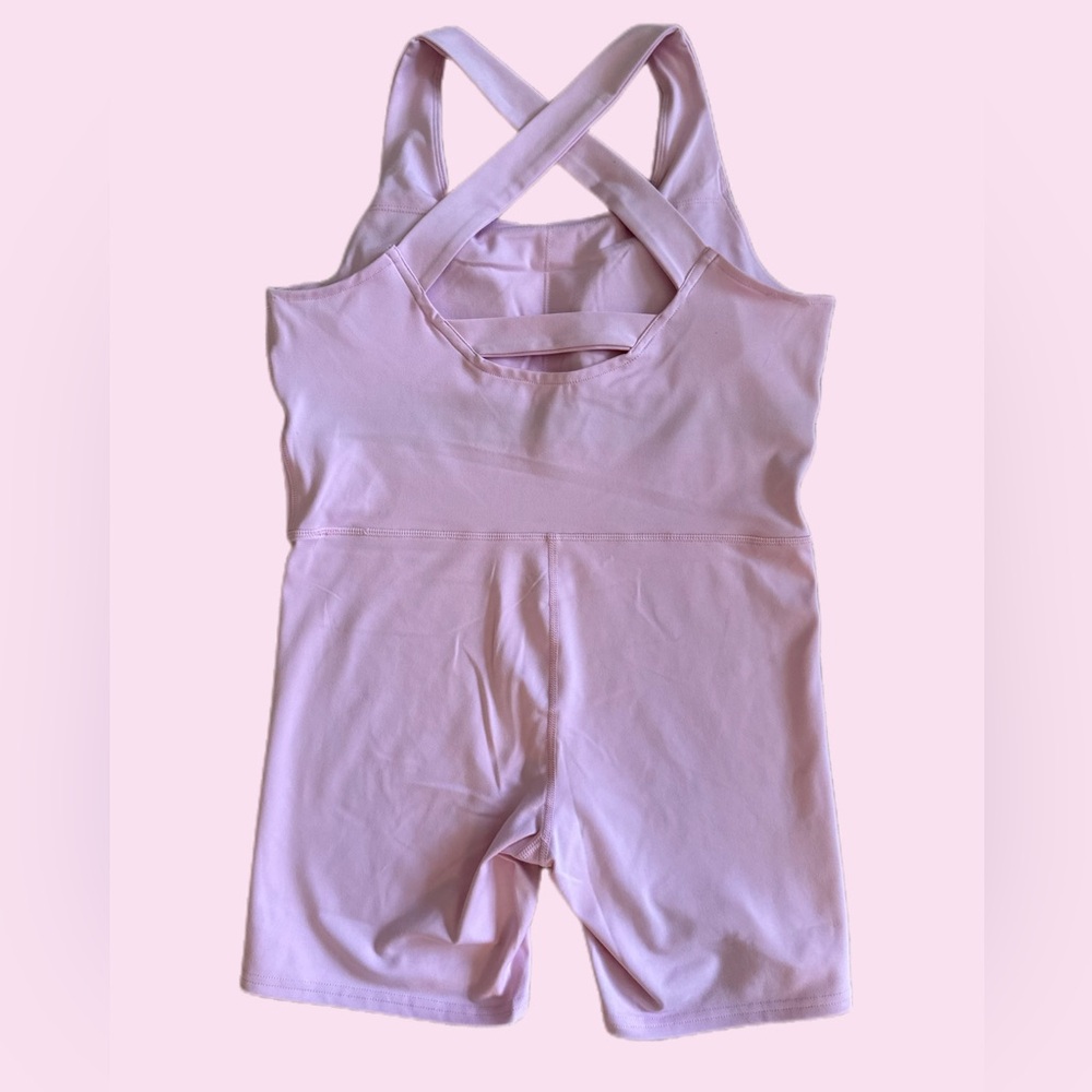 Laundry By Shelli Segal pink active romper jumpsuit one piece size Med NWT - Picture 3 of 5